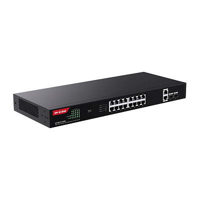 картинка IP-Com G1120P-16-250W Коммутатор 16-портовый неуправляемый PoE от компании Intant